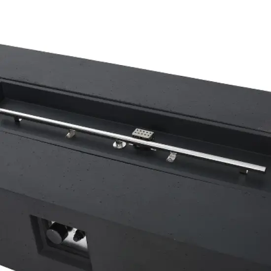 Christopher Knight Home Hearth Outdoor 50,000 BTU Lightweight Concrete Rectangular Fire Pit Table image {7}