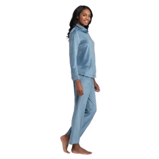 Softies Feather Velour Funnel Neck Lounge Set image {1}