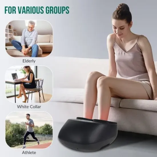 Snailax Shiatsu Foot Massager with Heat, Deep Kneading & Compression Therapy image {6}