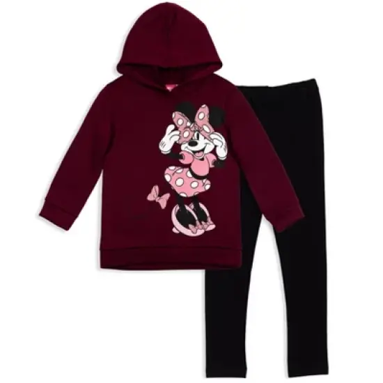 Disney Minnie Mouse Mickey Mouse Fleece Hoodie and Leggings Outfit Set Toddler image {16}