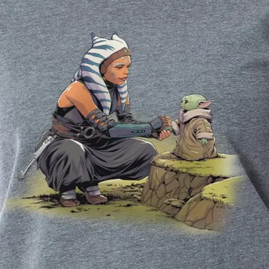 Star Wars Womens' The Mandalorian Ahsoka Tano Sleep Pajama Set Crewneck Multicolored image {2}