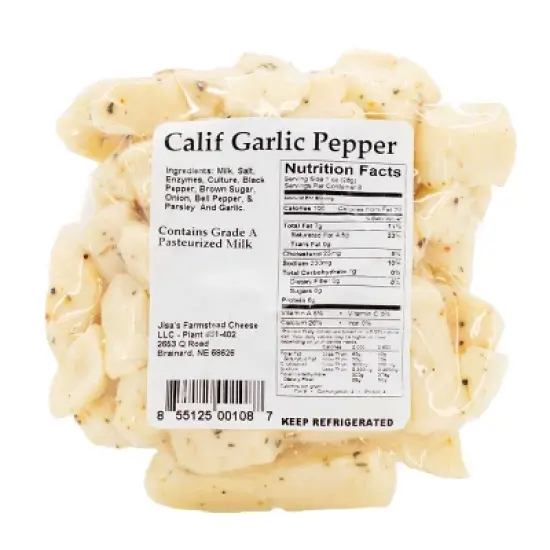 Jisa's Farmstead Cheese Nuggets 3 Piece Sampler | New York Cheddar, Dill, California Garlic Pepper image {4}