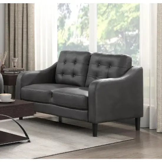 NicBex Couches for Living Room 1pc Chair Modern Single Sofa Chair Microfiber Upholstered Armchair with Solid Wood Frame image {2}
