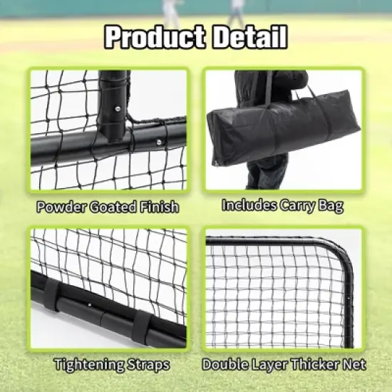Dexmalle L-Shaped Baseball Net for Batting Cages image {8}