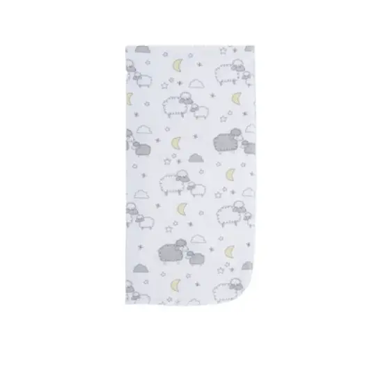 Everyday Kids 12 Pack Burp Cloths &ndash; Soft, Absorbent Cotton Flannel in - Sheeps/Clouds/Stars image {9}