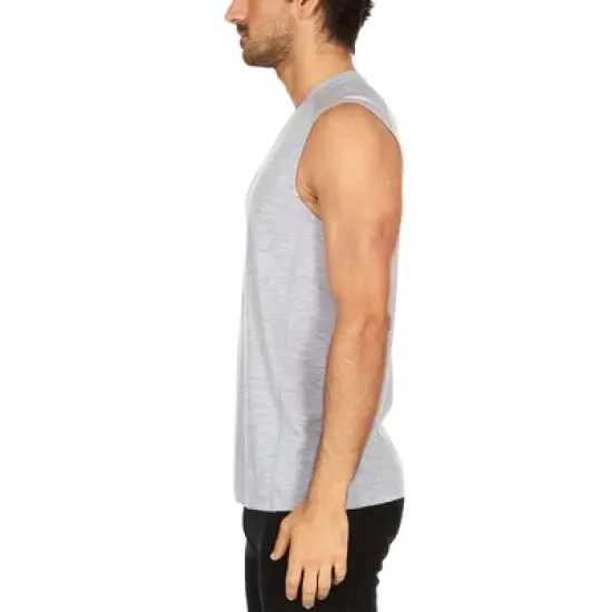 Minus33 Merino Wool Micro Weight - Men's Wool Sleeveless Tank Top Woolverino Ash Gray S image {2}