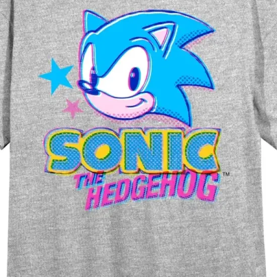 Sonic the Hedgehog Women's Heather Gray Sleep Shirt image {1}