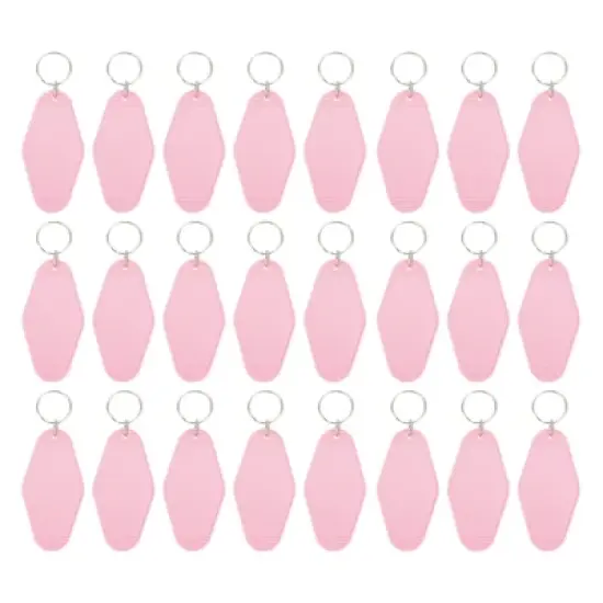 Unique Bargains Blank Vintage Motel Hotel Keychains Key Tag 24 Pcs image {21}
