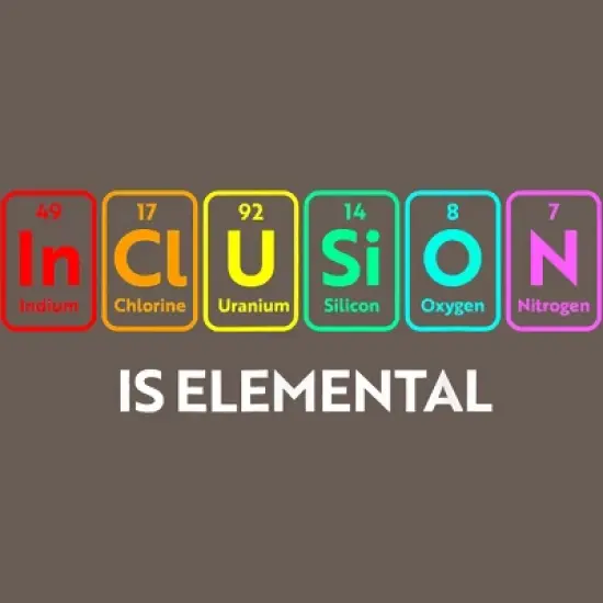 Design By Humans Inclusion is Elemental Flag Rainbow Periodic Table By CyanidieRacerback Tank Top image {1}