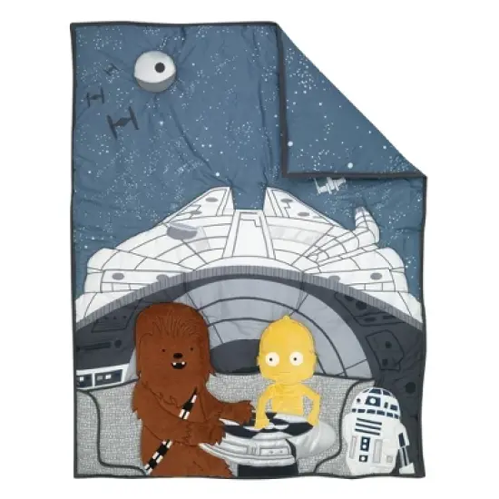 Lambs & Ivy Star Wars Signature Millennium Falcon 3-Piece Baby Crib Bedding Set image {7}
