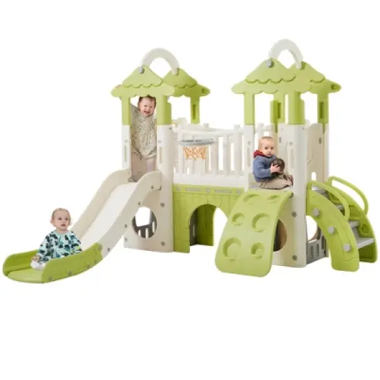Dexmalle 8-1 Toddler Climber and Slide Set image {13}
