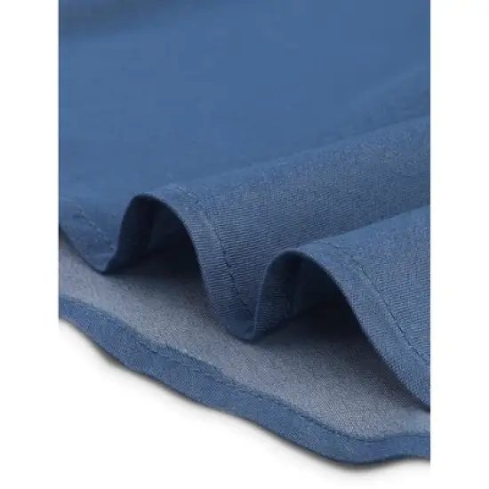 Agnes Orinda Women's Plus Size Shirts Denim V Neck Drawstring Waist Sleeveless Chambray Tops image {5}