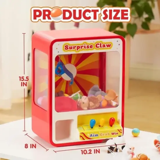 Joyfy Kids Claw Machine Toy with LED Lights, Sounds, Mini Arcade Game for Ages 3 4 5 6 Years, Halloween Christmas Birthday Gift for Boys Girls image {6}