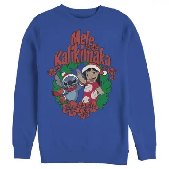 Men's Lilo & Stitch Mele Kalikimaka Christmas Sweatshirt image {3}