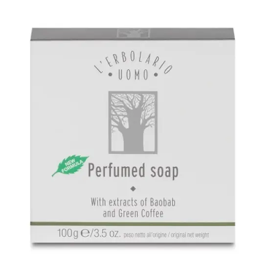 L'Erbolario Uomo Baobab Bar Soap - Beauty Bar Soap - 3.5 oz image {1}