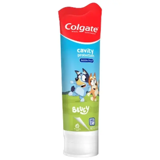 Colgate Kids Bluey Cavity Protection Toothpaste with Fluoride - Mild Bubble Fruit Flavor - 4.6oz image {11}
