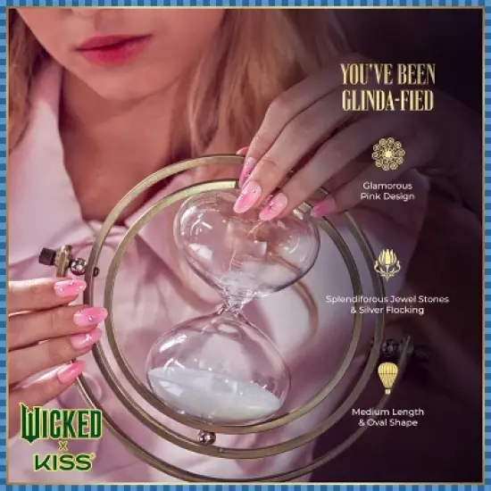 Wicked x KISS Products Fake Nails - You've Been Glinda-fied - 33ct image {4}