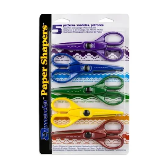 Hygloss&reg; Paper Shapers&reg; Decorative Scissors 5-Pack, Set 1 image {2}