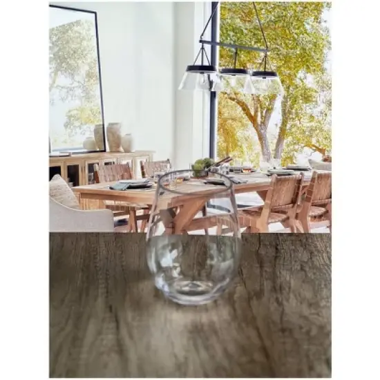 Oval Halo Tritan Glasses Drinking Set of 4 Hi Ball (20oz), Plastic Drinking Glasses, BPA Free Cocktail Glasses, Drinkware Set, Plastic Water Tumblers image {2}