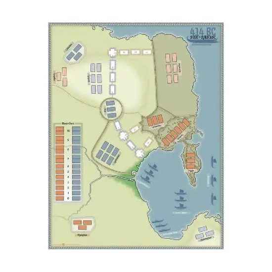 414 B.C. - Siege of Syracuse Board Game image {1}