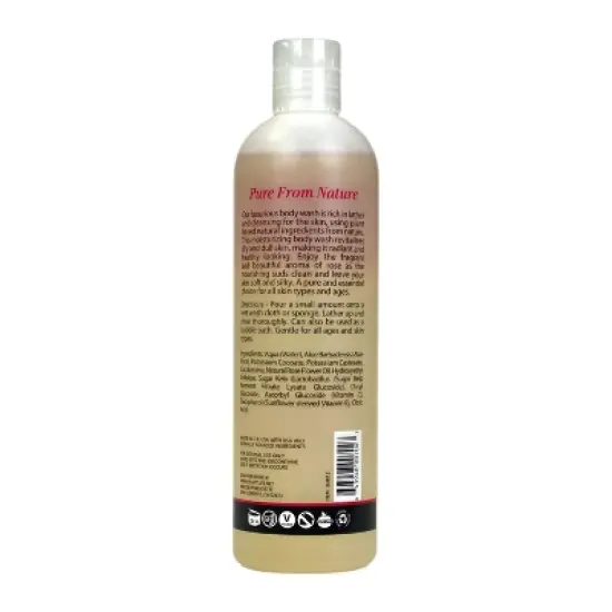 Plantlife Himalayan Rose Body Wash &ndash; GMO & Gluten-Free, Gentle & Moisturizing, Natural Ingredients, Made in the USA, 14 oz image {1}