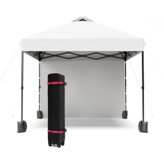 10'x10' Outdoor Canopy Tent with Sidewall, Easy Pop up Canopy with Vented Roof, Outdoor Sun Shade for Garden Commercial Party image {14}