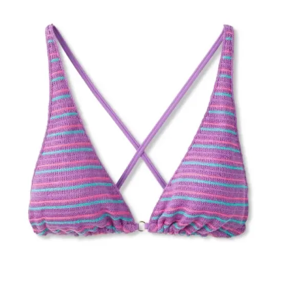 Women's Crochet Triangle Bikini Top - Shade & Shore&trade; Purple image {5}