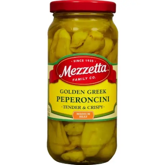 Mezzetta  Golden Greek Pepperoncini Medium Heat - 16oz image {7}
