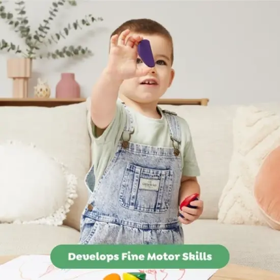 Tiger: Eco Crayons, 6 Rainbow Color, Ergonomic Crayons for Kids, Ages 2+ image {5}