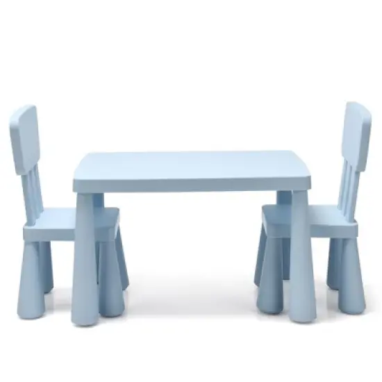 Costway Kids Table & 2 Chairs Set Toddler Activity Play Dining Study Desk Baby Gift image {4}