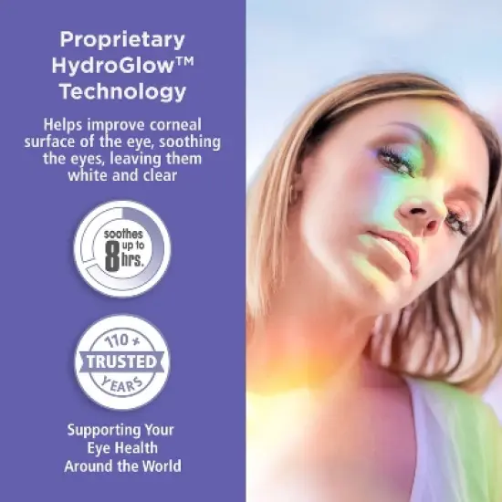 Rohto Optic Glow Redness Reliever, Whitening, Lubricant Eye Drops - 0.4 fl oz image {3}