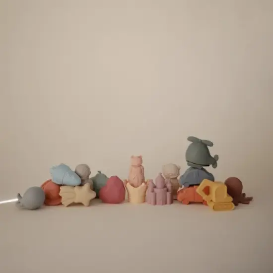 Mushie Princess Mold Free Bath Play Set - 4 Pack image {8}