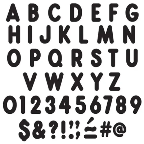 TREND Black 7-Inch Billboard Uppercase (EN/SP) Ready Letters&reg; image {2}