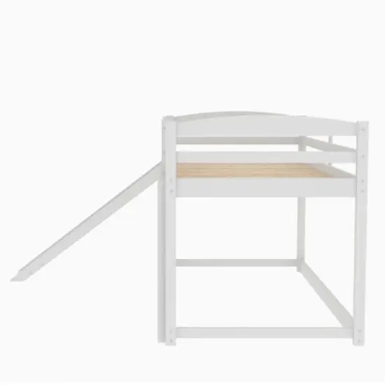 Twin over Twin Bunk Bed with Convertible Slide and Ladder - ModernLuxe image {9}