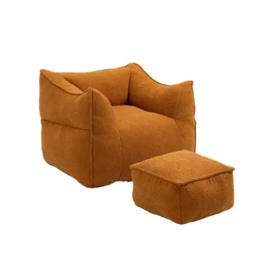 COOLMORE Bean Bag Chair Lazy Sofa/Footstool Durable Comfort Lounger High Back Bean Bag Chair Couch for Adults and Kids, Indoor & Outdoor image {12}