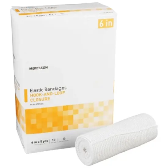 McKesson Elastic Bandage Wrap - Standard Compression, Hook and Loop Closure image {10}