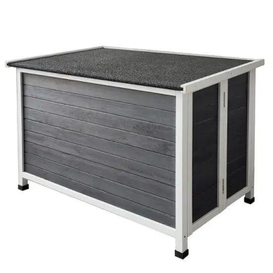 VASIP Outdoor Large Wooden Dog House - Waterproof, Windproof and Warm, Easy-Assemble,Dog Kennel image {7}