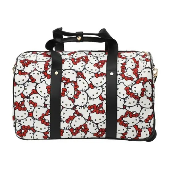 Hello Kitty AOP 17-Inch Wheeled Duffle Bag - Officially Licensed Travel Companion image {7}