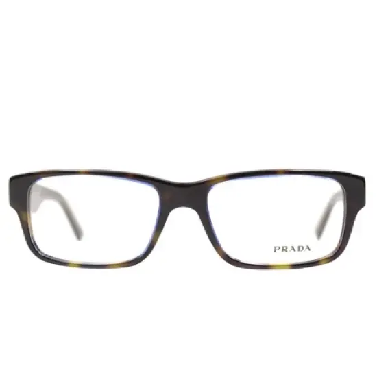 Prada PR16MV ZXH1O1 Unisex Rectangle Eyeglasses Tortoise 55mm image {1}