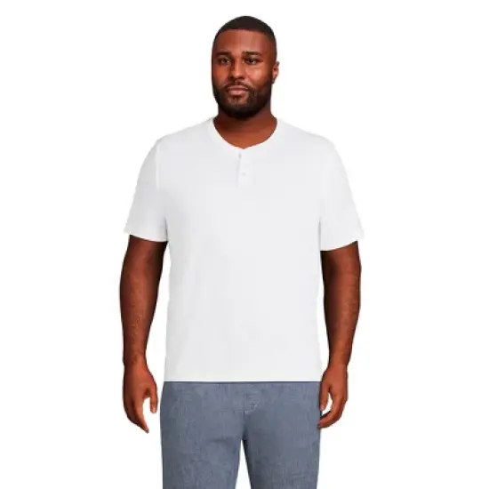Lands' End Men's Short Sleeve Super-T Henley image {10}