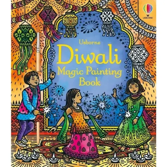 Diwali Magic Painting Book - (Magic Painting Books) by  Sam Baer (Paperback) image {1}