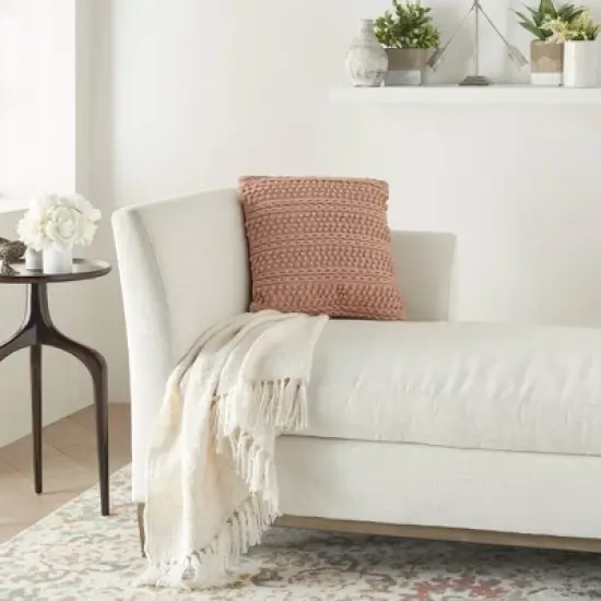 18"x18" Life Styles Woven Striped Square Throw Pillow - Mina Victory image {4}