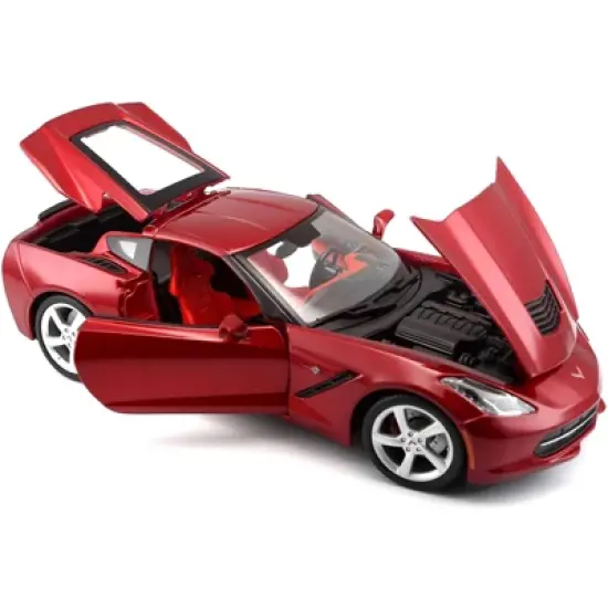 2014 Chevrolet Corvette C7 Stingray Metallic Red 1/18 Diecast Model Car by Maisto image {1}