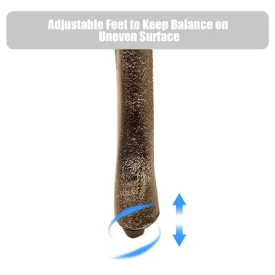 Costway Outdoor Garden Bench Chair Loveseat Cast Aluminum Patio Antique Rose image {7}