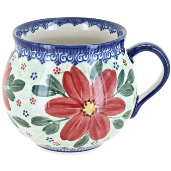Blue Rose Polish Pottery 455 Vena Bubble Mug image {21}