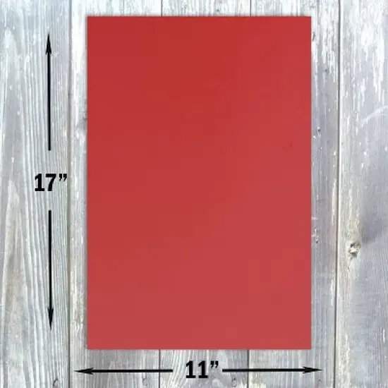 Hamilco Colored Cardstock Paper 11" x 17" Crimson Red Color Card Stock Paper 50 Pack image {1}