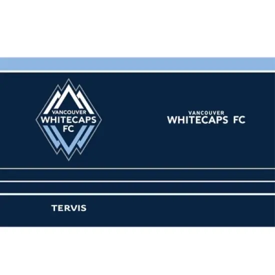 MLS Vancouver Whitecaps FC 20oz MVP Stripe Stainless Steel Tumbler image {1}