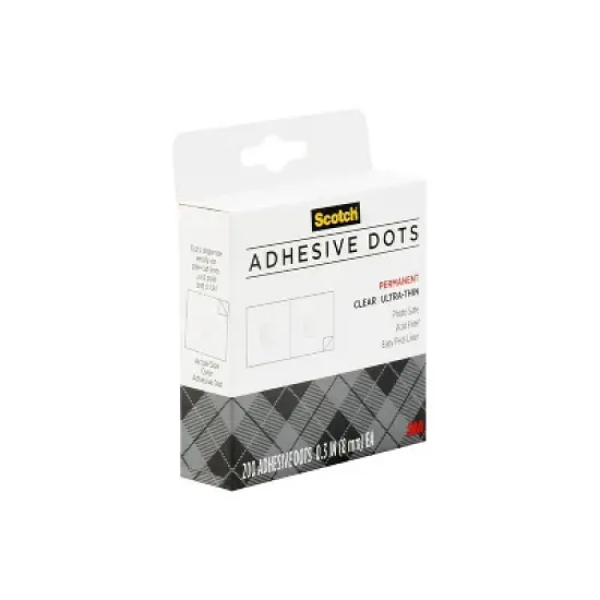 Scotch 200ct Adhesive Dots Clear Ultra Thin image {1}
