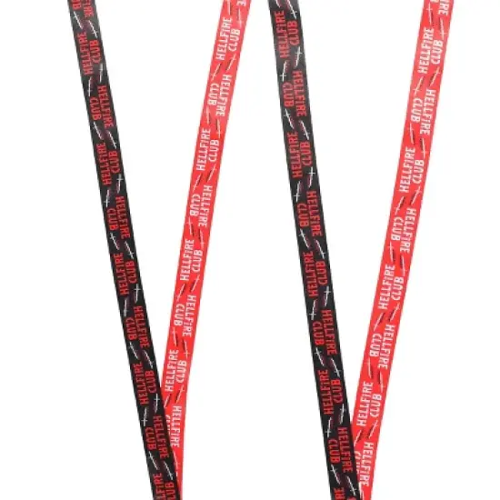 Stranger Things Hellfire Club Lanyard with Breakaway Metal Charm and ID Sleeve image {2}