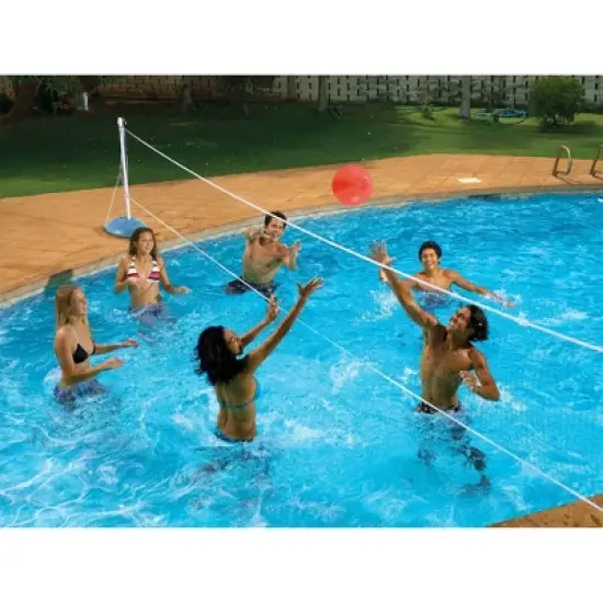 Poolmaster Swimming Pool Volleyball and Badminton Game image {1}
